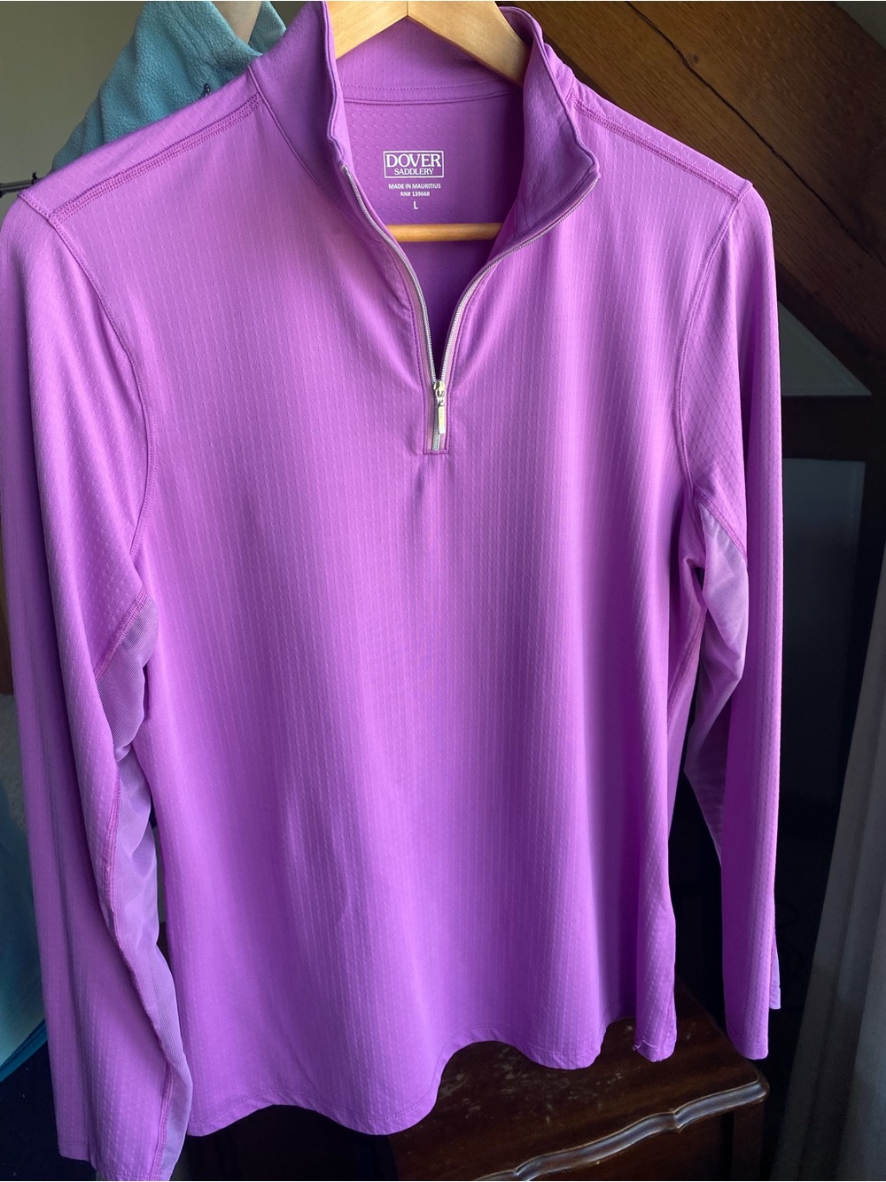 Dover Saddlery Performance Women's Long Sleeve Quarter-Zip Top - Purple